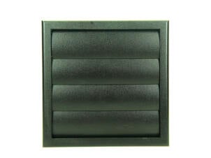Renson grille de hotte avec 4 clapets 100-130 mm PVC noir