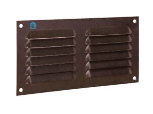 Renson grille estampée 200x100 mm aluminium noir