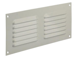 Renson grille estampée avec cadre 250x100 mm aluminium blanc