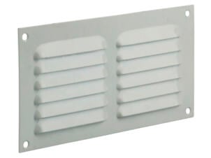 Renson grille estampée plate 100x200 mm aluminium blanc