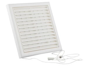 Renson grille réglable 187x187 mm PVC blanc