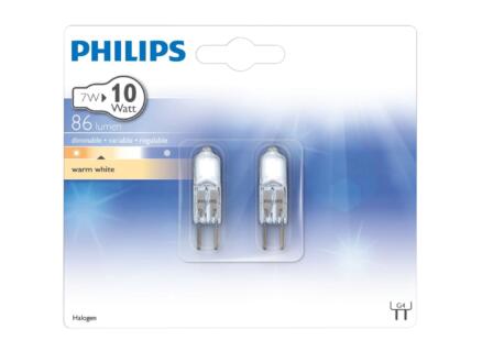 heilige Niet doen piano Philips halogeen capsulelamp G4 10W 2 stuks | Hubo