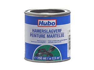Hubo hamerslagverf 0,25l zwart