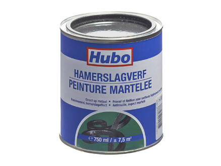 Hubo hamerslagverf 0,75l zwart 1