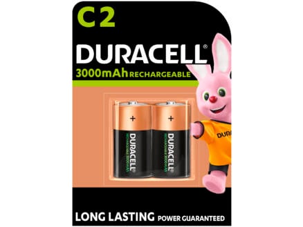 Duracell herlaadbare batterij NI-MH C 1,5V 3000mAh 2 stuks 1