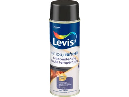 Levis hittebestendige verf zijdeglans 0,4l black touch 1