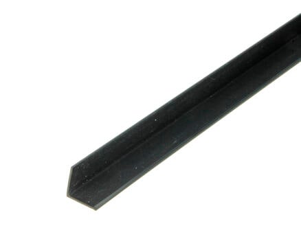 Arcansas hoekprofiel 1m 20x20 mm PVC zwart 1