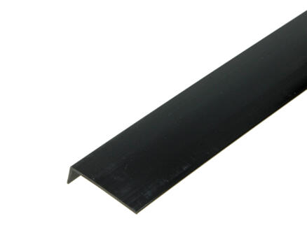 Arcansas hoekprofiel 1m 40x10 mm PVC zwart 1
