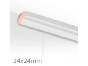 Design hollat 24x24 mm 260cm Superwhite smooth