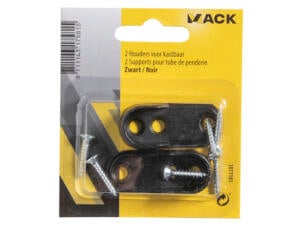 Mack houder voor kastbaar zwart 2 stuks