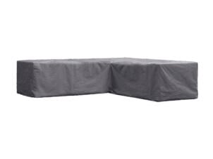 Perel housse pour canapé lounge en L 215x215x70 cm gris