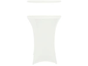 Practo Home housse pour table haute 110cm blanc