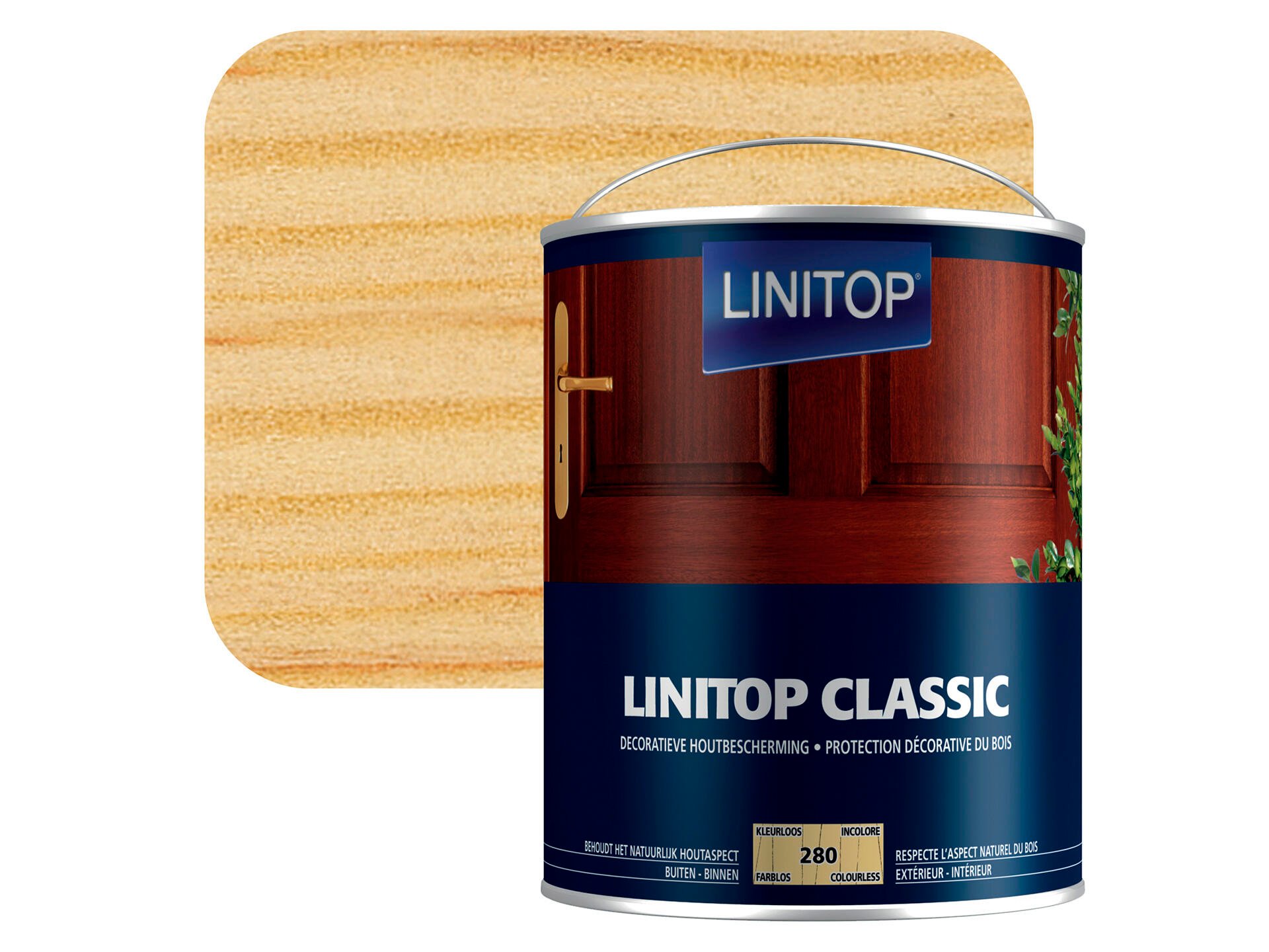 Linitop houtbeits 2,5l kleurloos #280