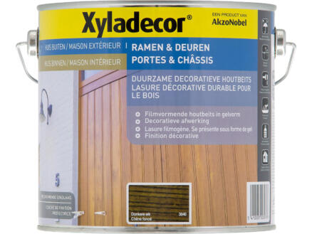 Xyladecor houtbeits ramen & deuren 2,5l donkere eik 1