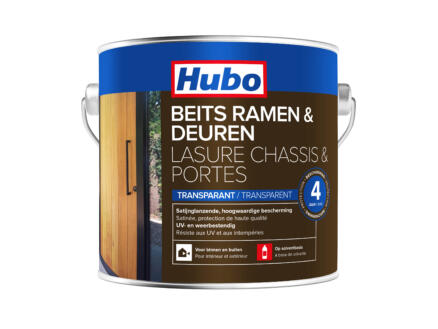 Hubo houtbeits ramen & deuren 2,5l kleurloos 1