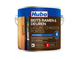 Hubo houtbeits ramen & deuren 2,5l kleurloos