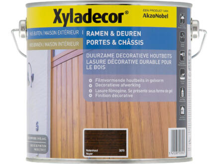 Xyladecor houtbeits ramen & deuren 2,5l notenhout 1