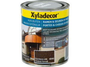 Xyladecor houtbeits ramen & deuren UV-plus 0,75l donkere eik