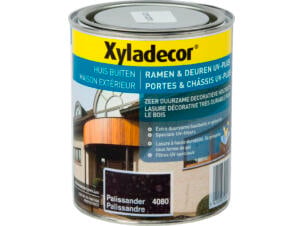 Xyladecor houtbeits ramen & deuren UV-plus 0,75l palissander