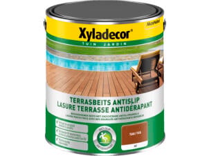 Xyladecor houtbeits terras antislip 2,5l teak