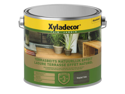 Xyladecor houtbeits terras extra mat 2,5l naturel grijs