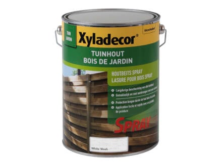 Xyladecor houtbeschermer spray 5l white wash 1
