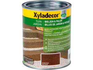 Xyladecor houtbescherming bielzen & palen 1l donkerbruin