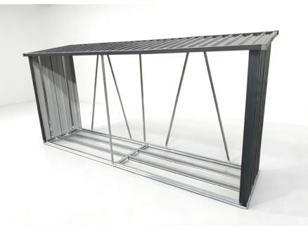 Garden Plus houtopslag 300x84x152 cm metaal