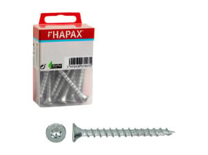 Hapax houtschroeven 25x5 mm verzinkt 40 stuks
