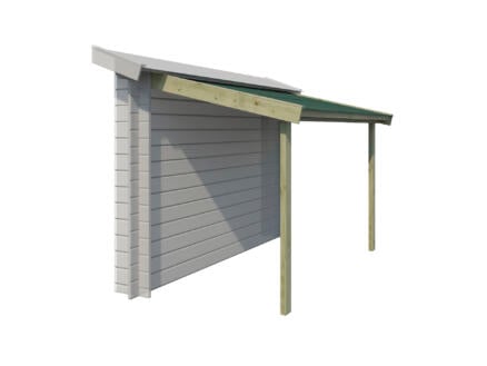 Gardenas houtstapelplaats met roofing 140x260 cm 1