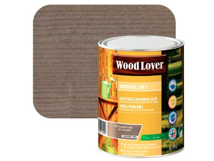 Wood Lover huile bois 0,75l gris graphite #960 1
