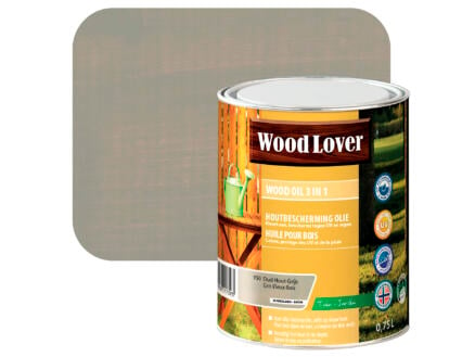 Wood Lover huile bois 0,75l gris vieux bois #950 1