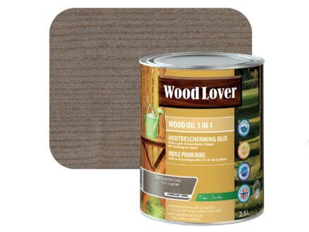 Wood Lover huile bois 2,5l gris graphite #960 1