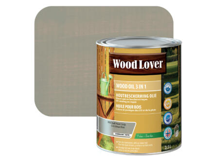 Wood Lover huile bois 2,5l gris vieux bois #950 1