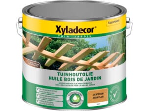 Xyladecor huile bois de jardin mat 2,5l brun clair