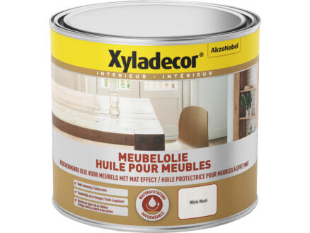 Xyladecor huile meubles intérieurs mat 500ml white wash 1