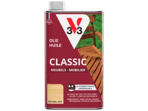 V33 huile mobilier de jardin mat 0,5l incolore