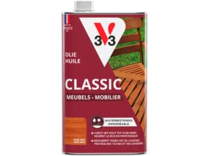 V33 huile mobilier de jardin mat 1l teck