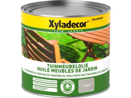 Xyladecor huile mobilier de jardin mat 500ml grey wash 1