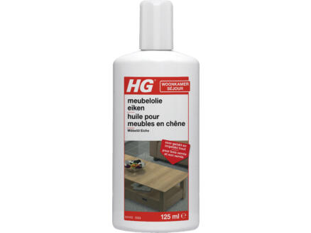 HG huile nourrissante meubles en chêne, acajou et merisier 140ml 1