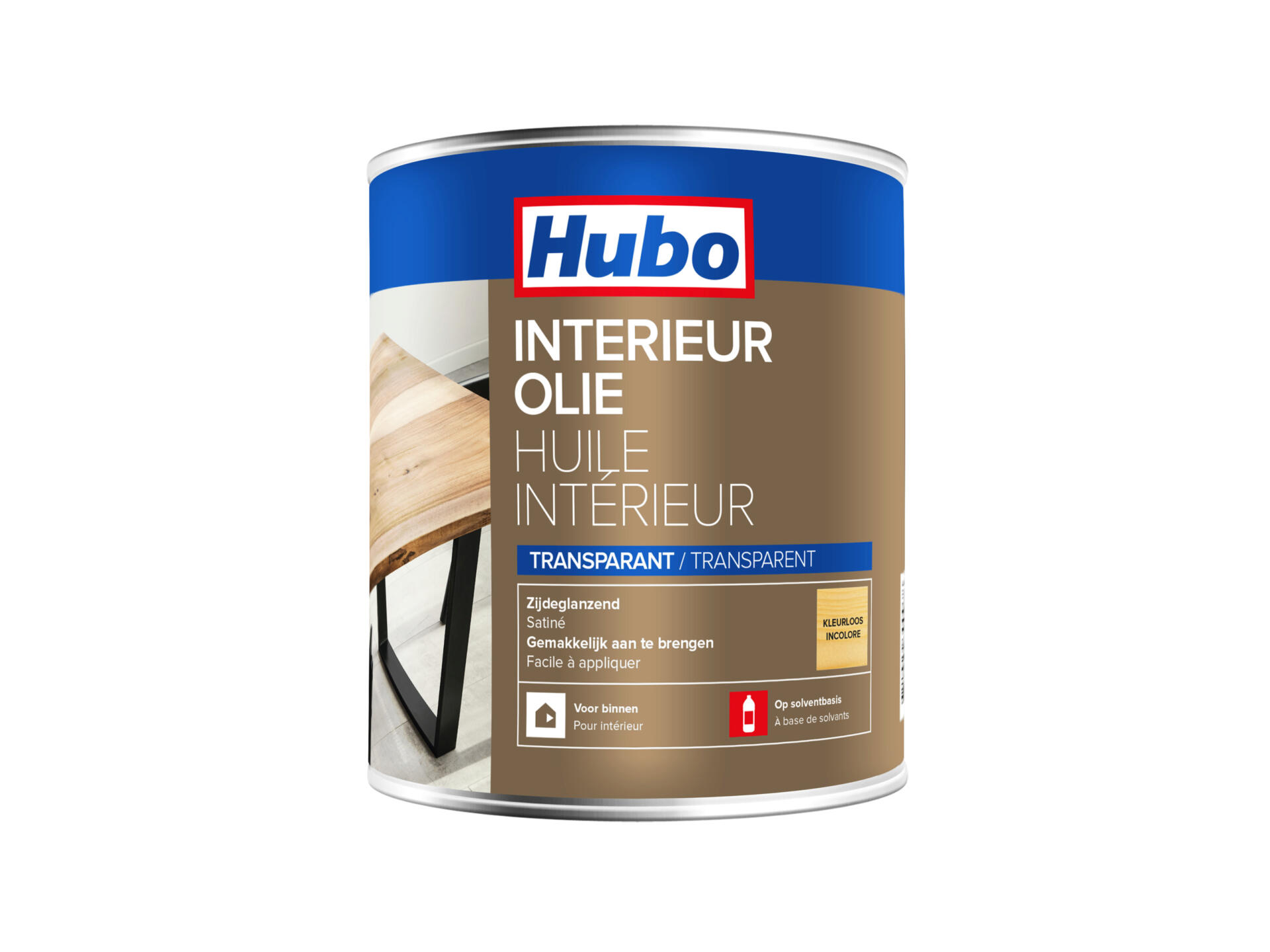 Hubo interieur olie zijdeglans 0,75l kleurloos