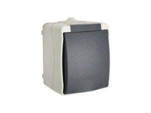 Profile interrupteur unipolaire 10A gris