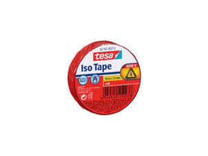 Tesa isolatietape 10m x 15mm rood