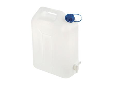 Carpoint jerrycan à eau avec robinet 20l matière synthétique blanc 1