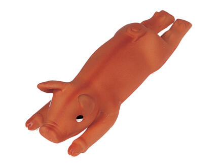 Flamingo jouet pour chien cochonnet BBQ avec son 25cm latex 1