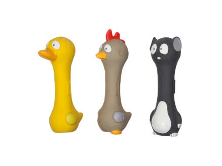 Flamingo jouet pour chien qui couine 20cm latex disponible en 3 figurines 1