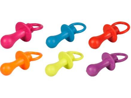 Flamingo jouet pour chien sucette qui couine 12cm caoutchouc disponible en 6 couleurs 1