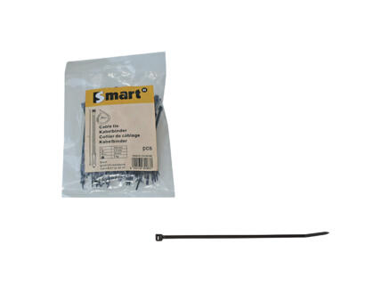 Smart kabelbinder 300x7,6 mm nylon zwart 100 stuks 1