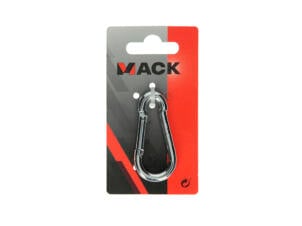 Mack karabijnhaak met veer 6x60 mm verzinkt