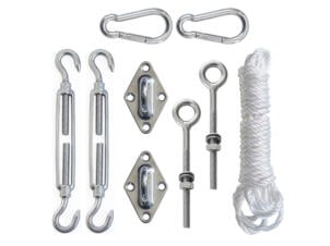 Practo Garden kit de montage pour voile d'ombrage